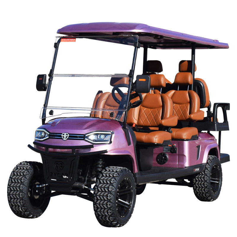 6 seater utility golf cart K4C pink